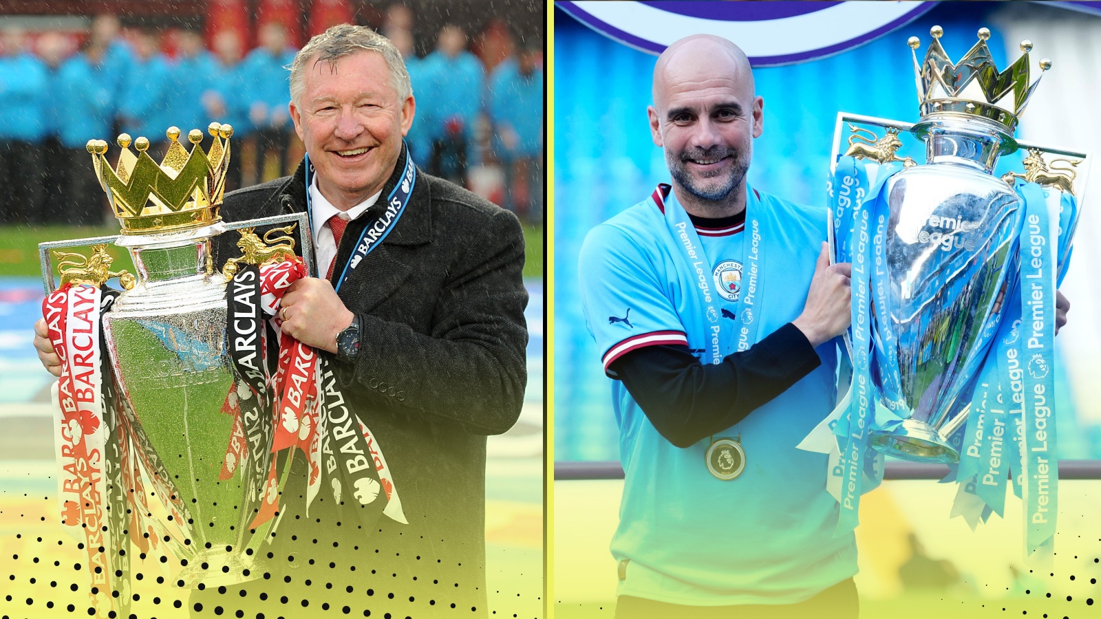 Alex Ferguson and Pep Guardiola