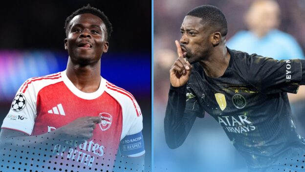Champions League Final 2026 featuring Bukayo Saka and Ousmane Dembele Football Quiz