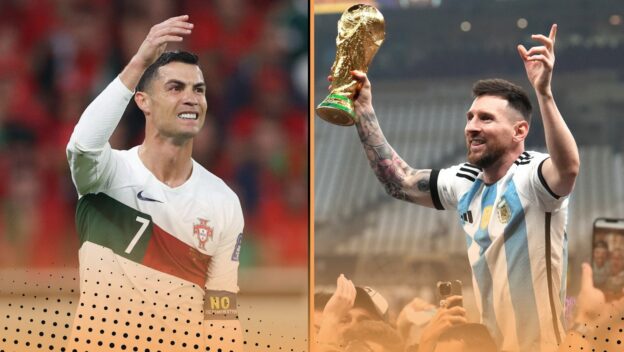 Lionel Messi Cristiano Ronaldo World Cup records compared: Goals, assists, penalties from 2006 to 2026