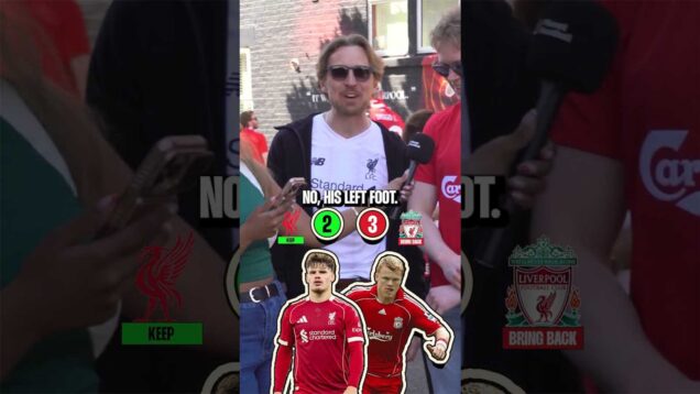 Liverpool fans being interviewed