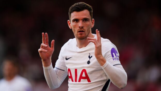 Tottenham Hotspur's Andrew Robertson during the Premier League match at the City Ground, Nottingham. Picture date: Saturday September 5, 2026.