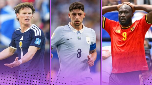 Scott McTominay and Federico Valverde and Romelu Lukaku.