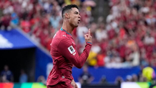 The second oldest goalscorer in World Cup history celebrates in 2026.