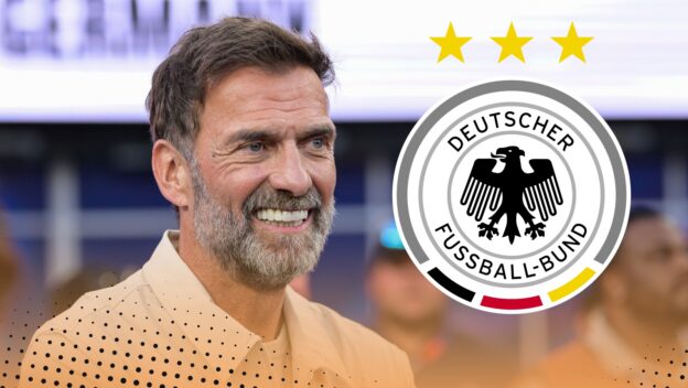 Jurgen Klopp and the German national team badge