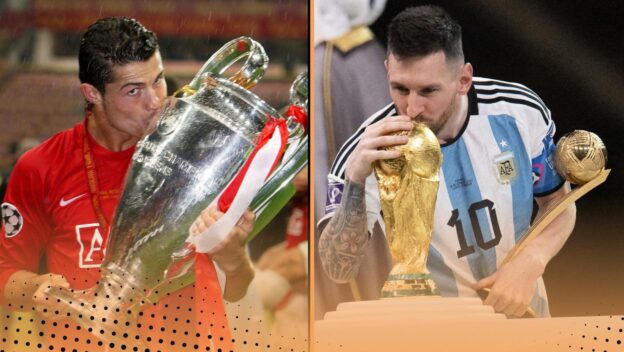 Lionel Messi Cristiano Ronaldo Trophies Won Competed For Comparison