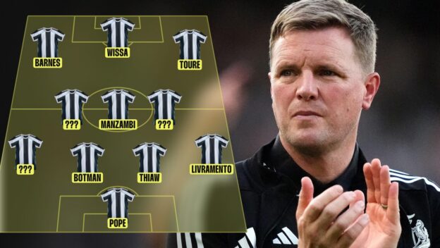 Newcastle XI after a summer of change.