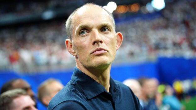 England manager Thomas Tuchel ahead of the FIFA World Cup 2026 semi-final match at the Atlanta Stadium. Picture date: Wednesday July 15, 2026.