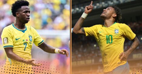 Comparing Vinicius Junior’s Brazil stats with Neymar’s at the age of 26