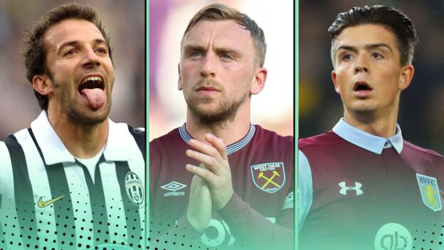 Alessandro Del Piero, Jarrod Bowen and Jack Grealish