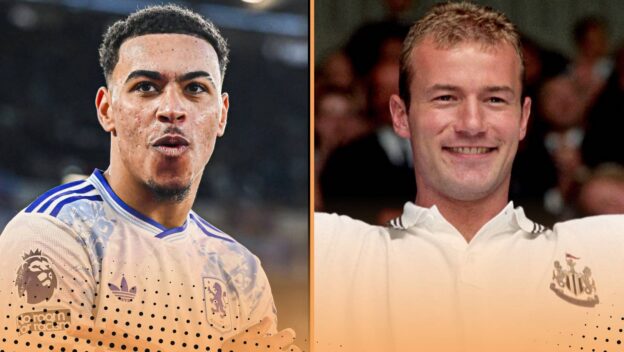 Morgan Rogers and Alan Shearer