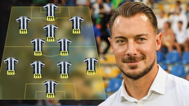 Newcastle lineup graphic with an image of Matthias Jaissle