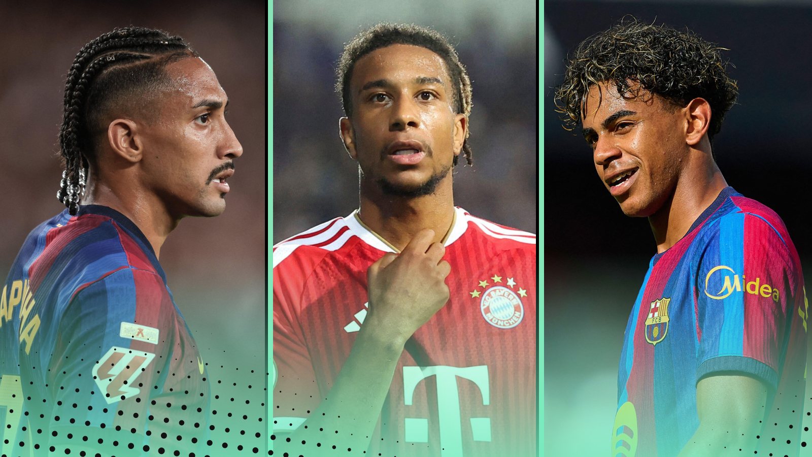 Best wingers world football ranked featuring Raphinha, Lamine Yamal, Michael Olise