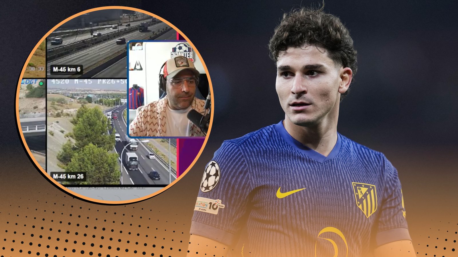 Julian Alvarez Barcelona transfer saga cameras live traffic
