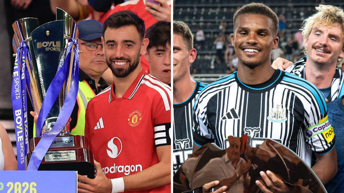 Man Utd and Newcastle lift the Boyle Cup and the Orange Trophy