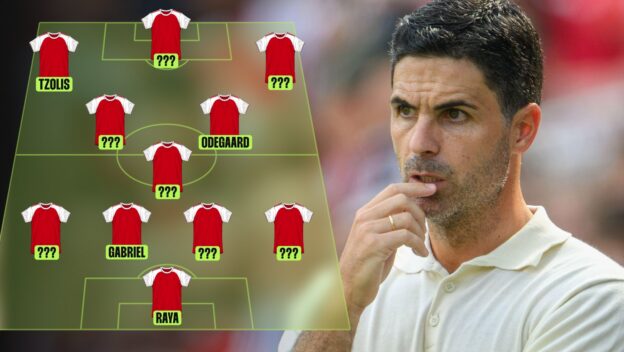 Mikel Arteta, Arsenal XI graphic