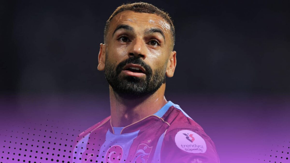 Mohamed Salah playing for Trabzonspor
