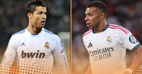 Comparing how long it took Kylian Mbappe to reach 100 Real Madrid G+A with Cristiano Ronaldo