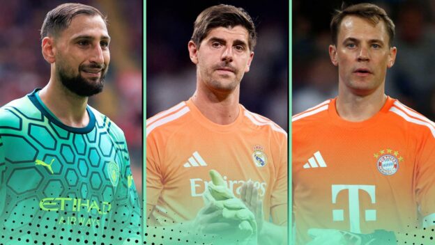 Gianluigi Donnarumma, Thibaut Courtois and Manuel Neuer