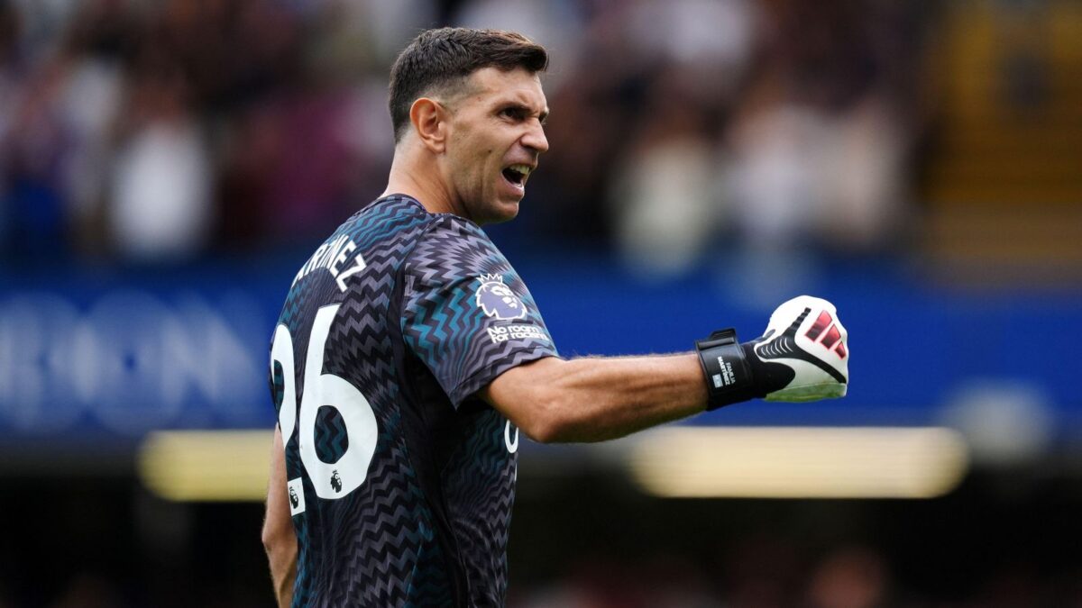 Emiliano Martinez on his Chelsea debut in August 2026.