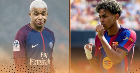 Comparing Lamine Yamal and Kylian Mbappe’s stats as teenagers: Goals, assists…
