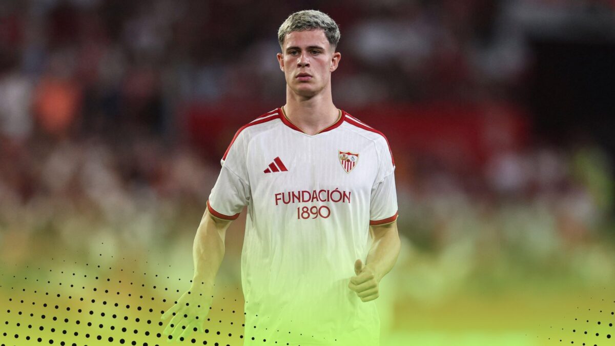 Sevilla, Spain. 16th Aug, 2026. Robbie Ure of Sevilla FC during the La Liga EA Sports match between Sevilla FC and Rayo Vallecano played at Ramon Sanchez Pizjuan Stadium on August 16, 2026 in Sevilla, Spain.