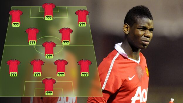 Manchester United youngsters left the club XI featuring Paul Pogba