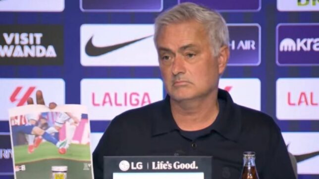 Mourinho came to the Madrid derby armed with a colour printer.