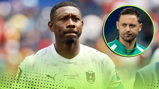 David Alaba and Nemanja Matic inset