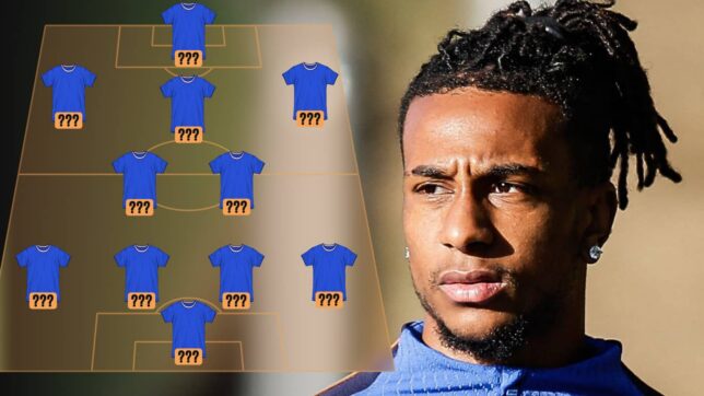 France lineup graphic with picture of Michael Olise