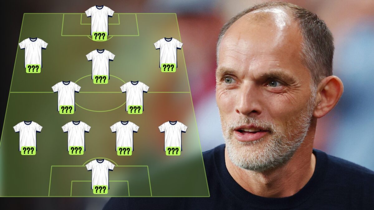 England xi without Manchester City and Arsenal players