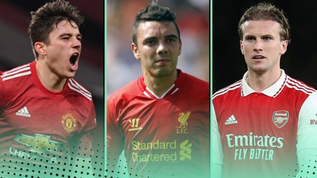 Daniel James at Manchester United, Iago Aspas at Liverpool and Rob Holding at Arsenal