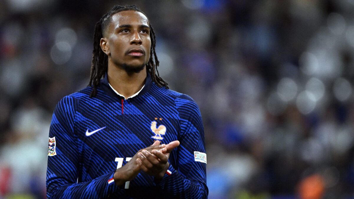 Olise scored a brilliant free-kick for France against Italy.