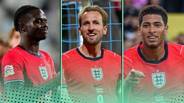 England Croatia 7-0 featuring Bukayo Saka, Harry Kane, Jude Bellingham
