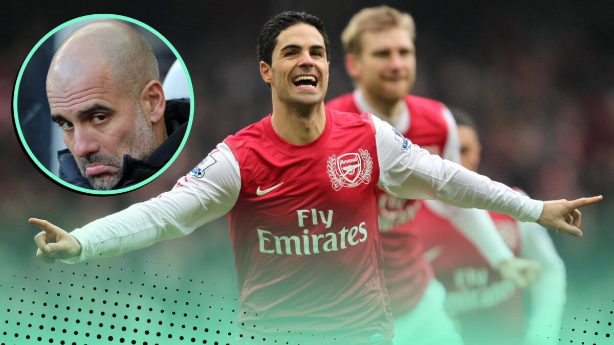 Mikel Arteta Pep Guardiola Premier League table since 2008