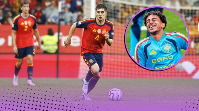 Lamine Yamal Ivan Fresneda Spain Barcelona next right-back
