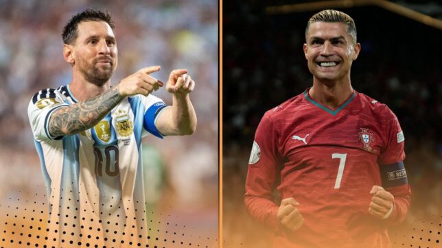 Cristiano Ronaldo Lionel Messi stats compared goals assists trophies Portugal Argentina international