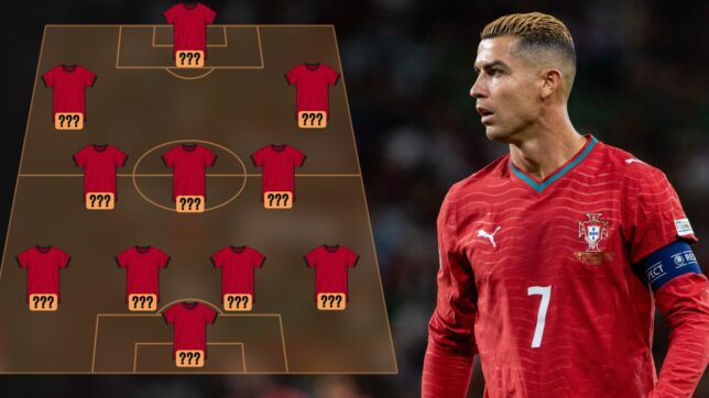 Cristiano Ronaldo with an XI