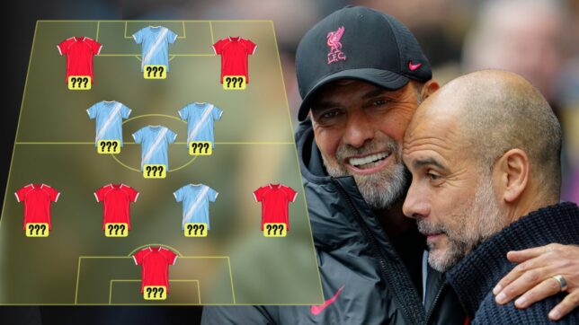 Liverpool Manchester City combined XI Jurgen Klopp and Pep Guardiola eras