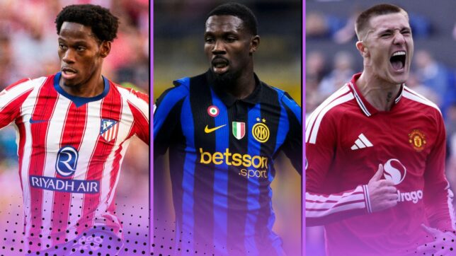 Jonathan David, Marcus Thuram and Benjamin Sesko
