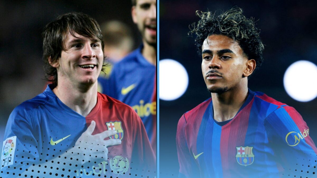 Lionel Messi Lamine Yamal comparison 2008-09 breakthrough Ballon d'Or season to 2026-27