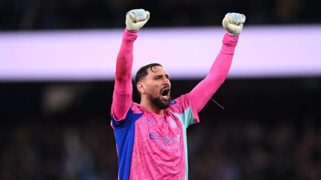 Etihad Stadium, Manchester, Lancashire, UK. 5th Sep, 2026. Premier League Football, Manchester City versus Coventry City; Manchester City goalkeeper Gianluigi Donnarumma celebrates at full time