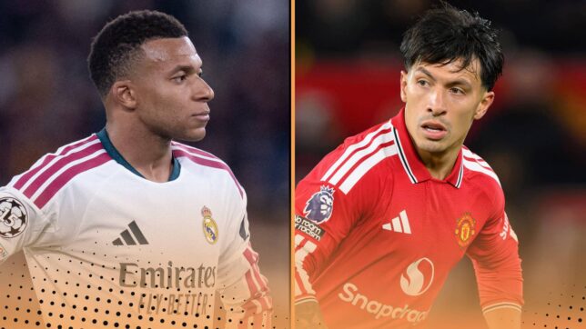 Kylian Mbappe and Lisandro Martinez