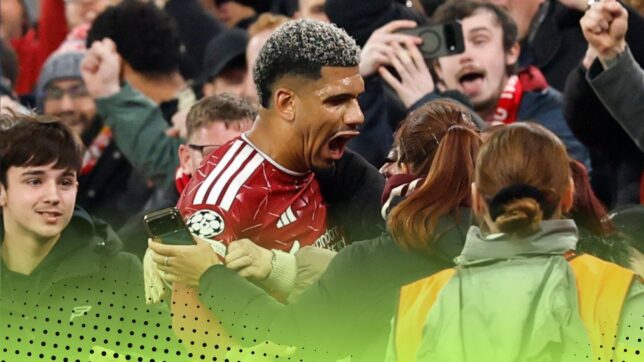 Ronald Araujo Liverpool celebrates